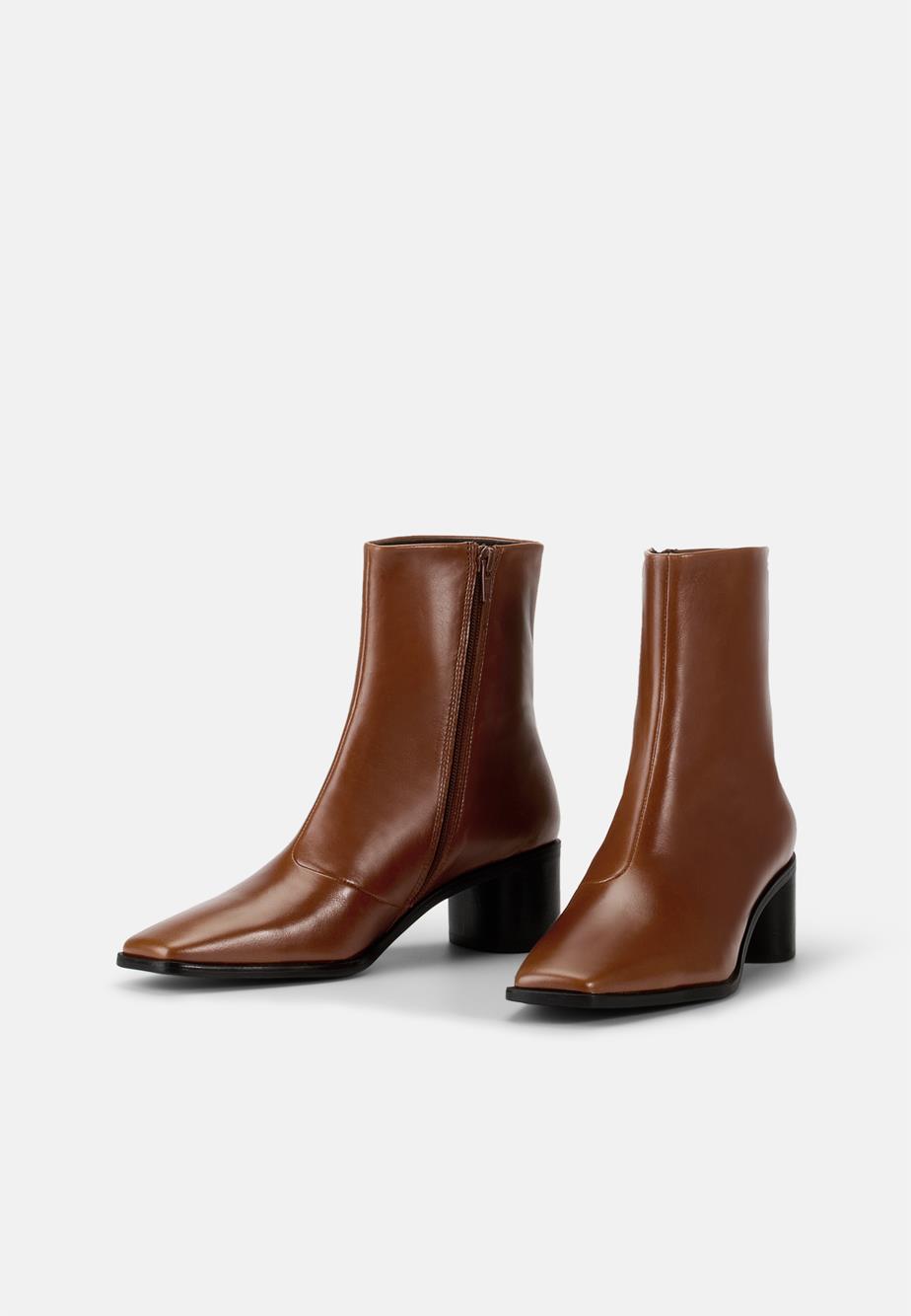 Fay ankle boots BROWN LEATHER