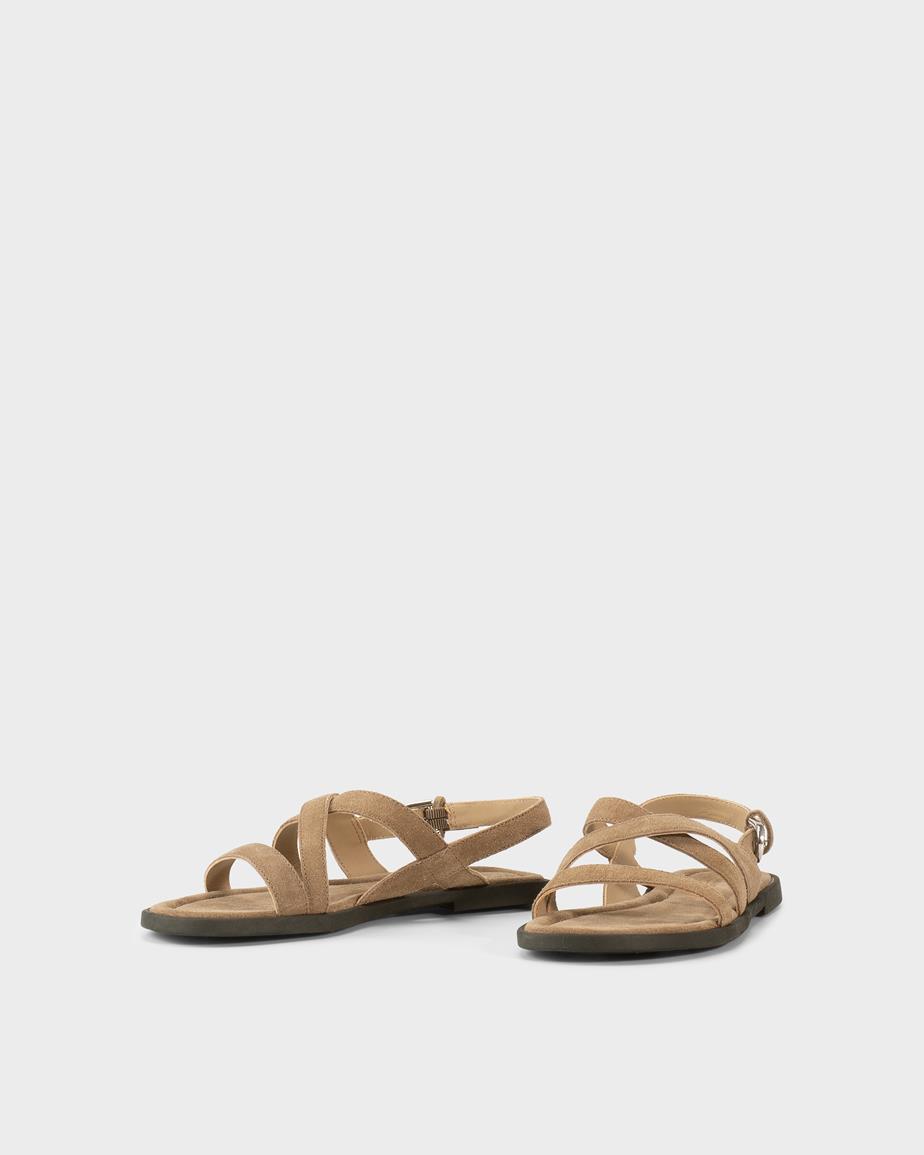 Zaida sandales Beige, Daim