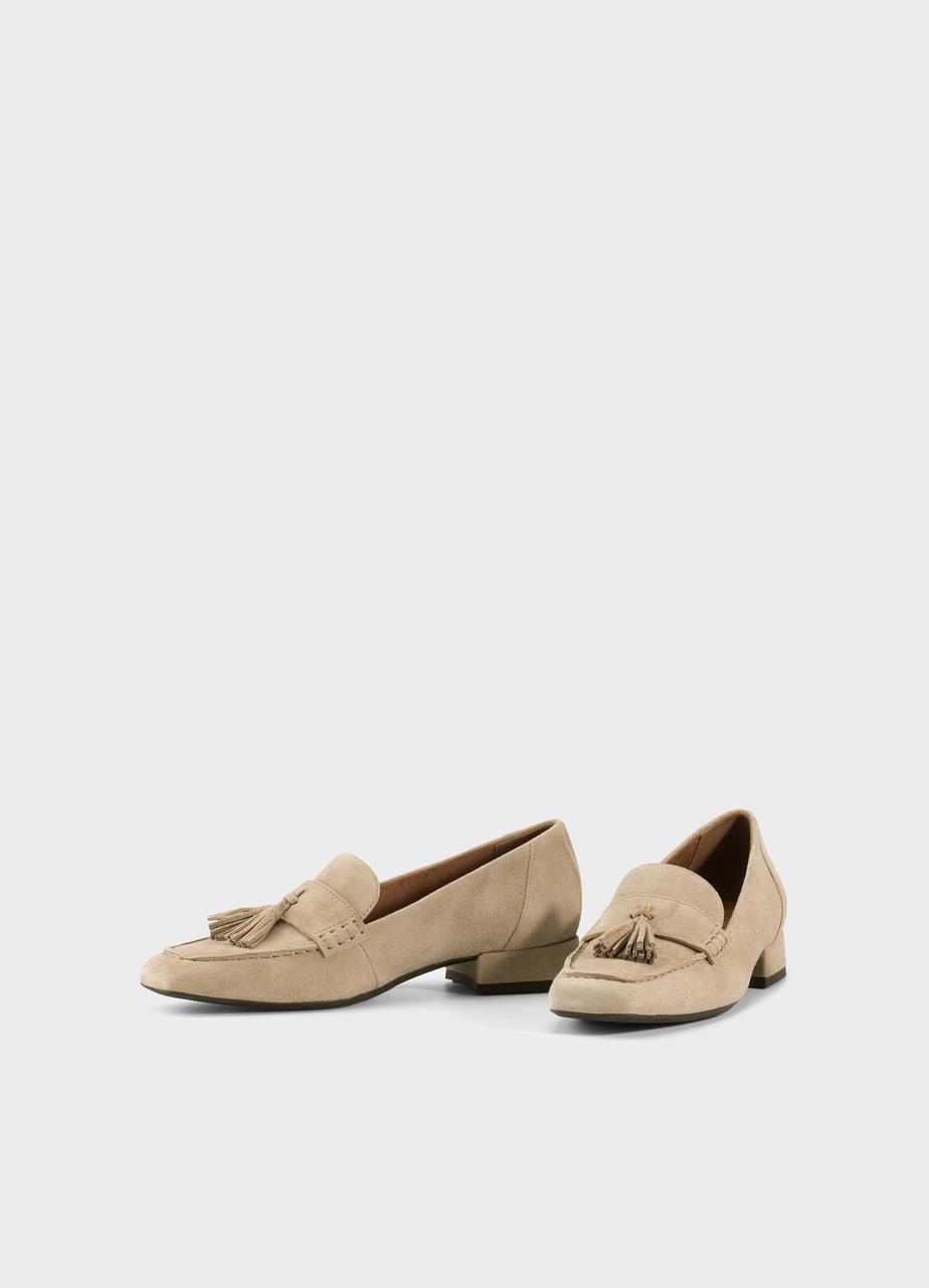 Debbi loafers Beige, Suede