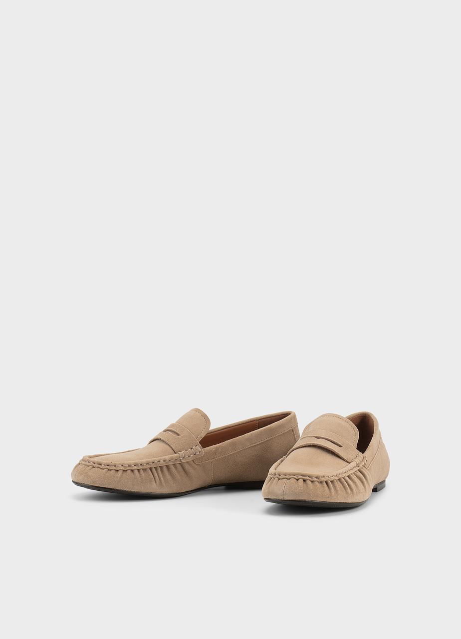 Aleya loafers Beige, Suede