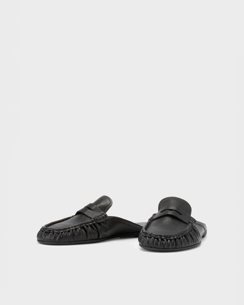 Aleya mules Svart, Skinn