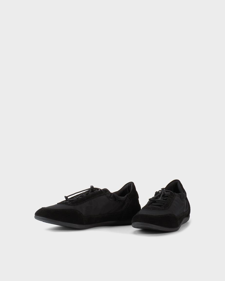 Hollie sneakers Μαύρο, Σουεντ/Υφασμα