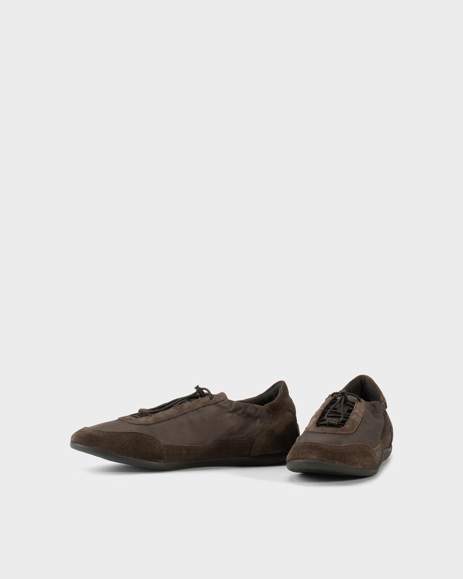 Hollie sneakers Καφε, Σουεντ/Υφασμα