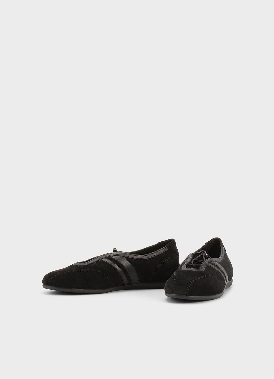 Hollie balerini NEGRU PIELE ÎNTOARSA 