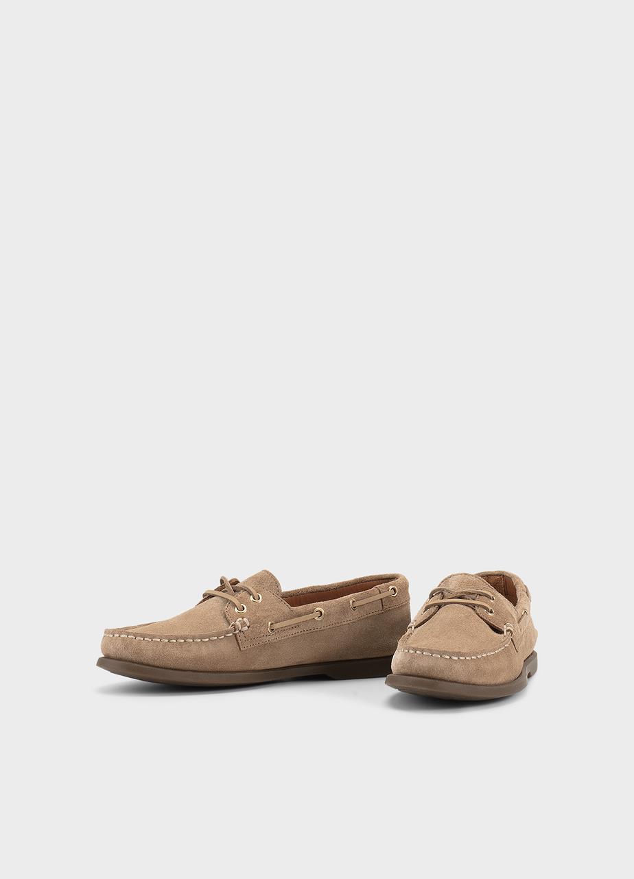 Loui w schuhe Beige, Veloursleder
