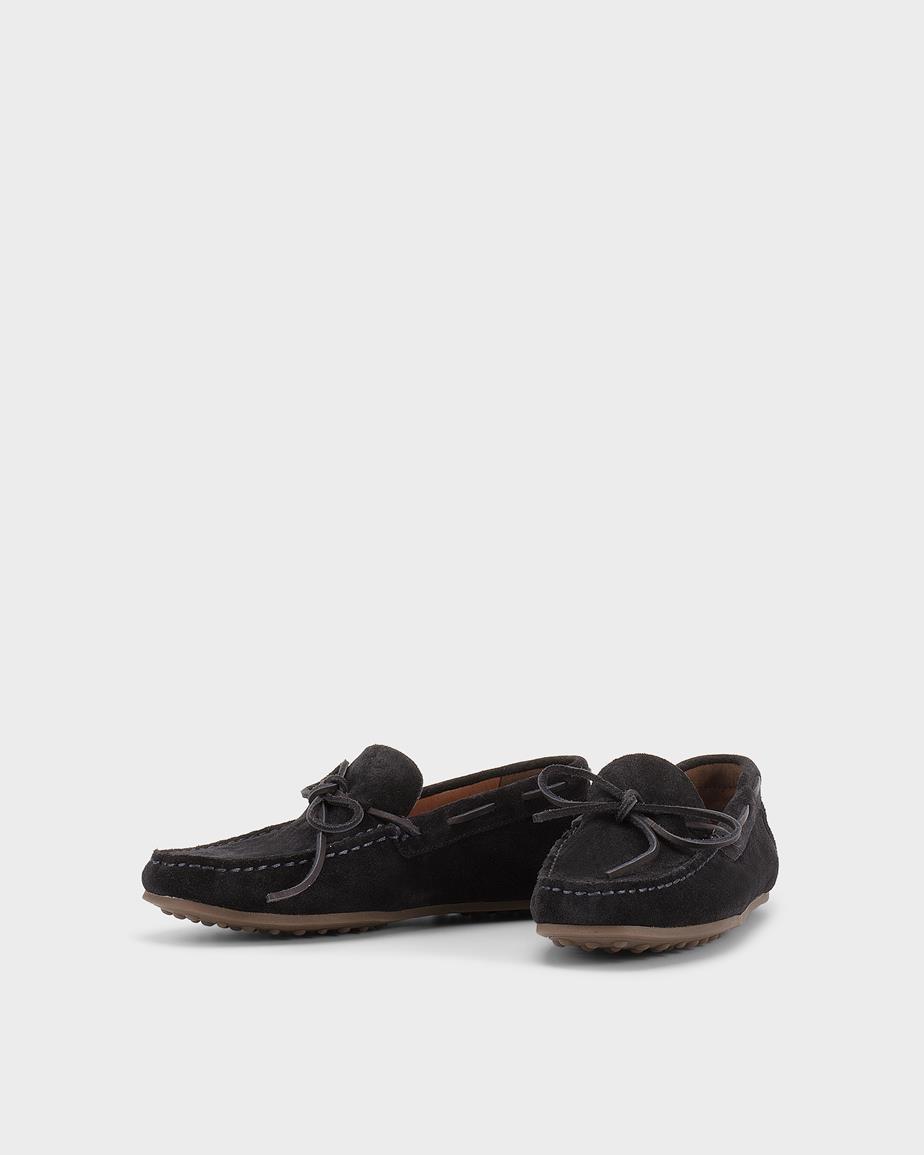 Larissa loafers Tmavě Modrá, Semiš