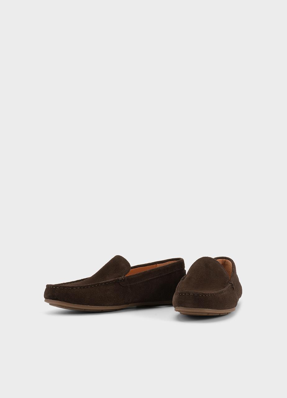Lorenzo loafers Donkerbruin, Suède