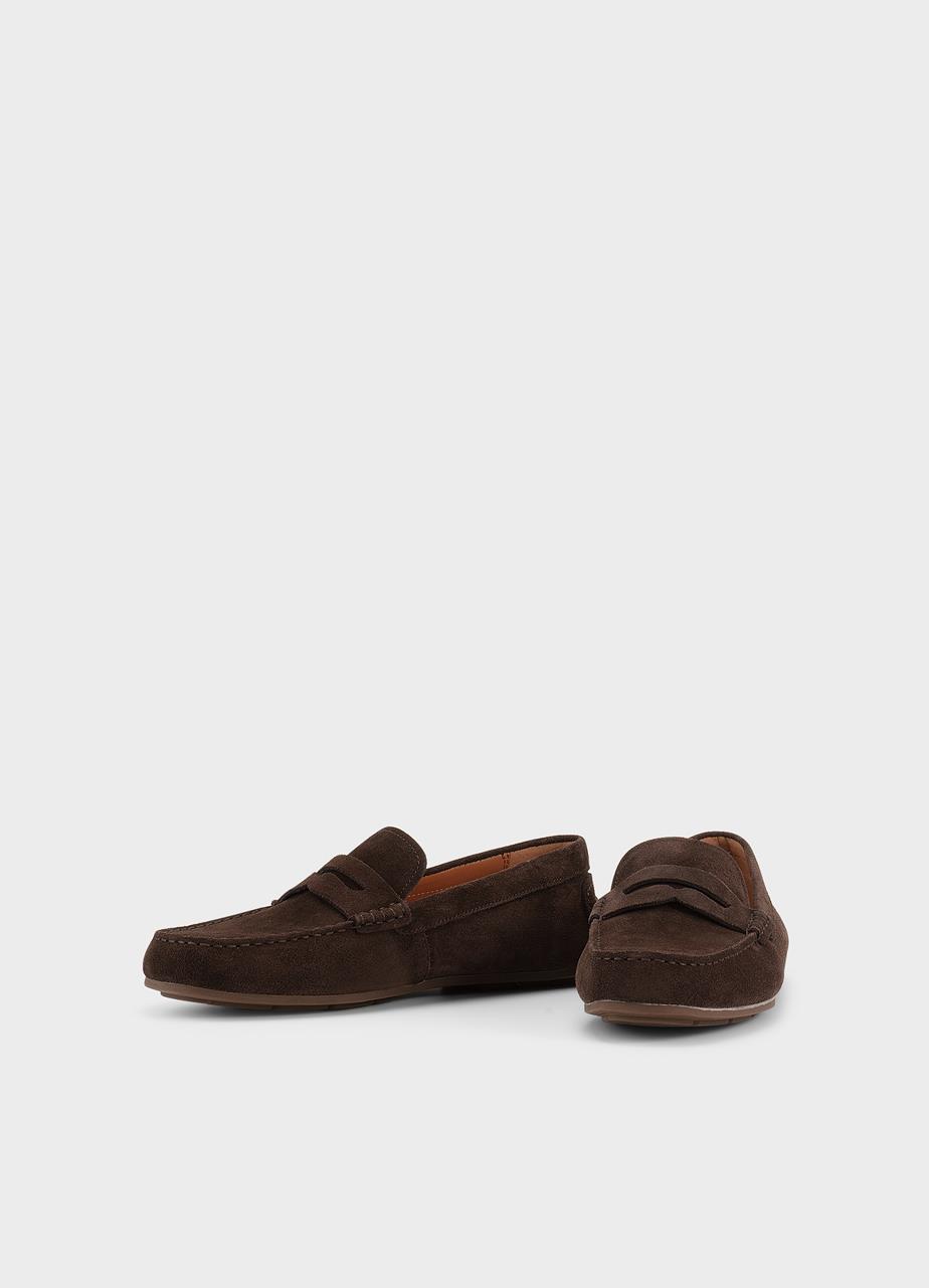 Lorenzo loafers Mörkbrun, Mocka