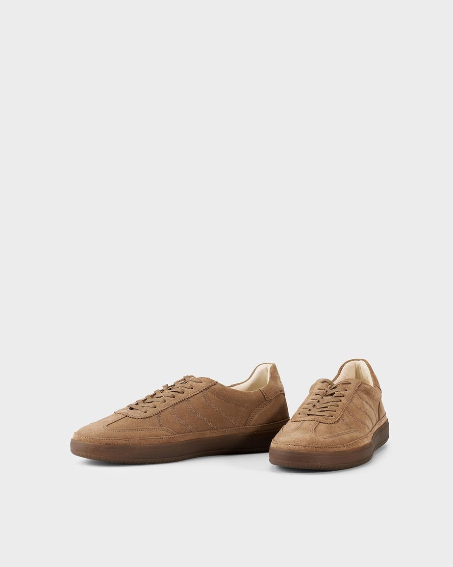 Leo sneaker Beiges, Veloursleder