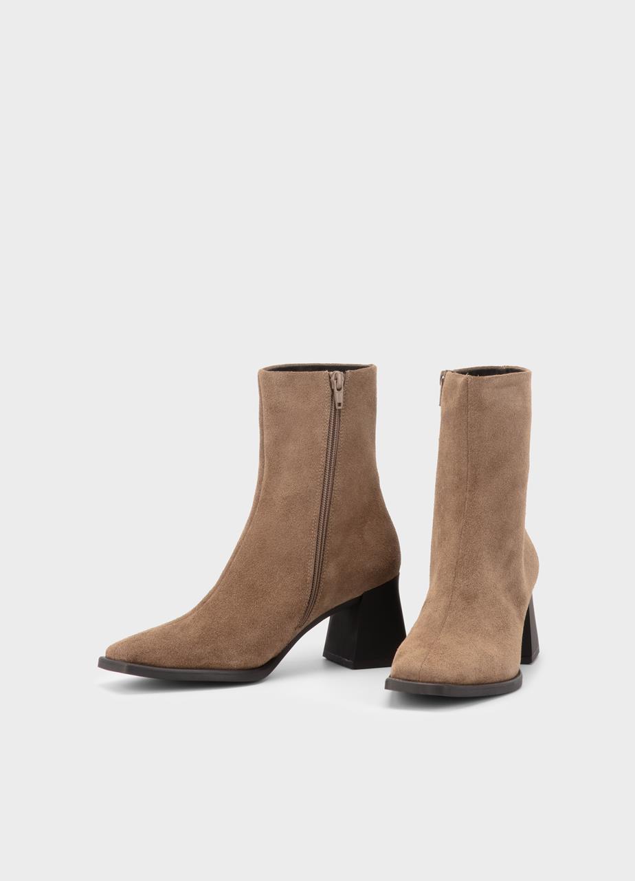 Hedda boots Dark Brown, Suede