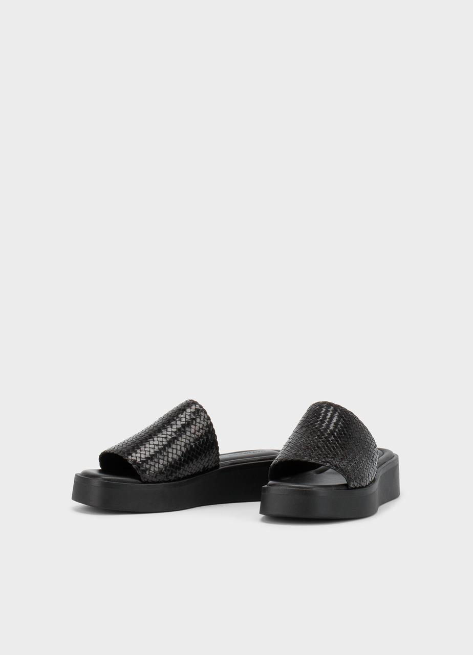 Danya sandals Black, Braided Leather