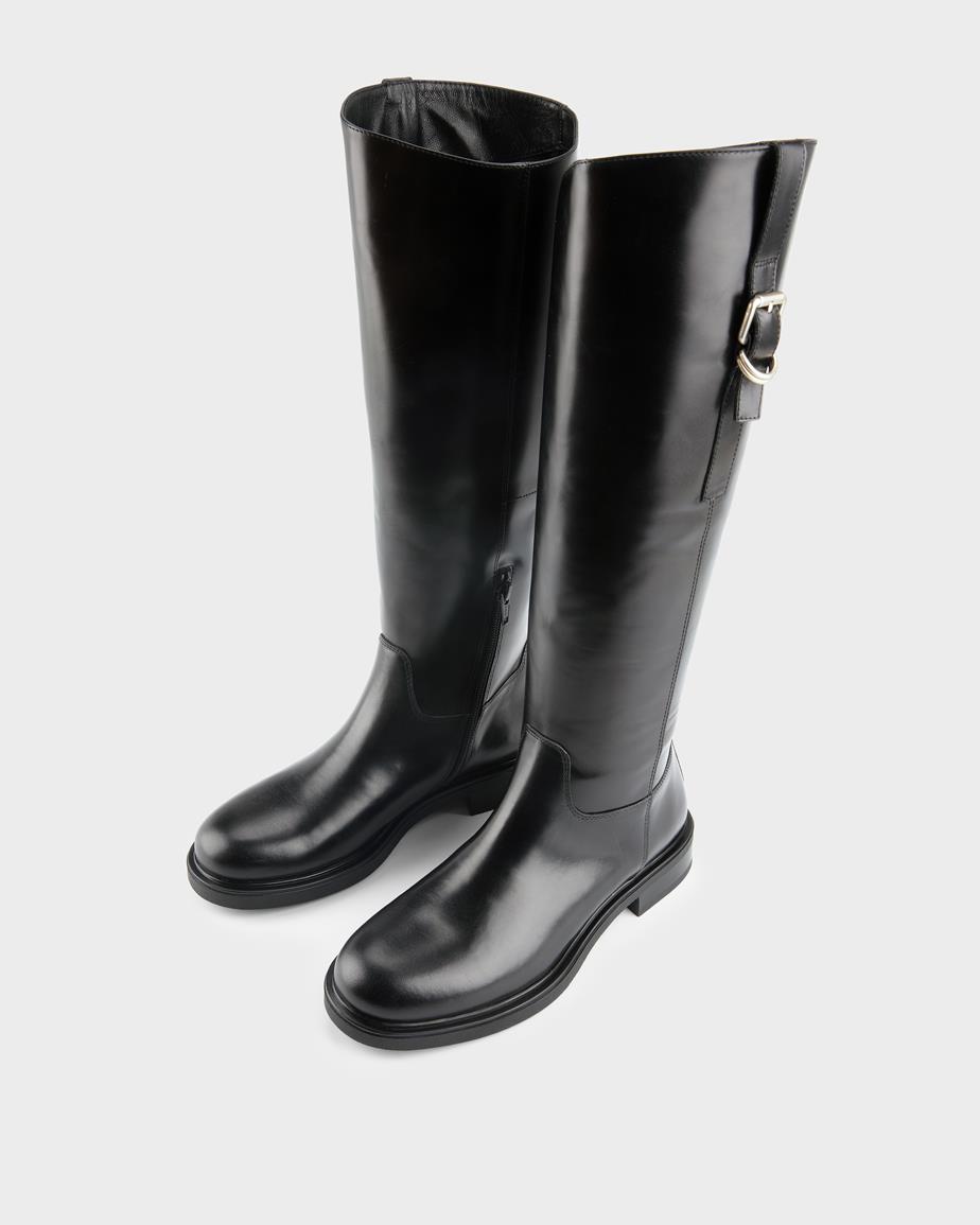 Freya tall boots Black, Leather