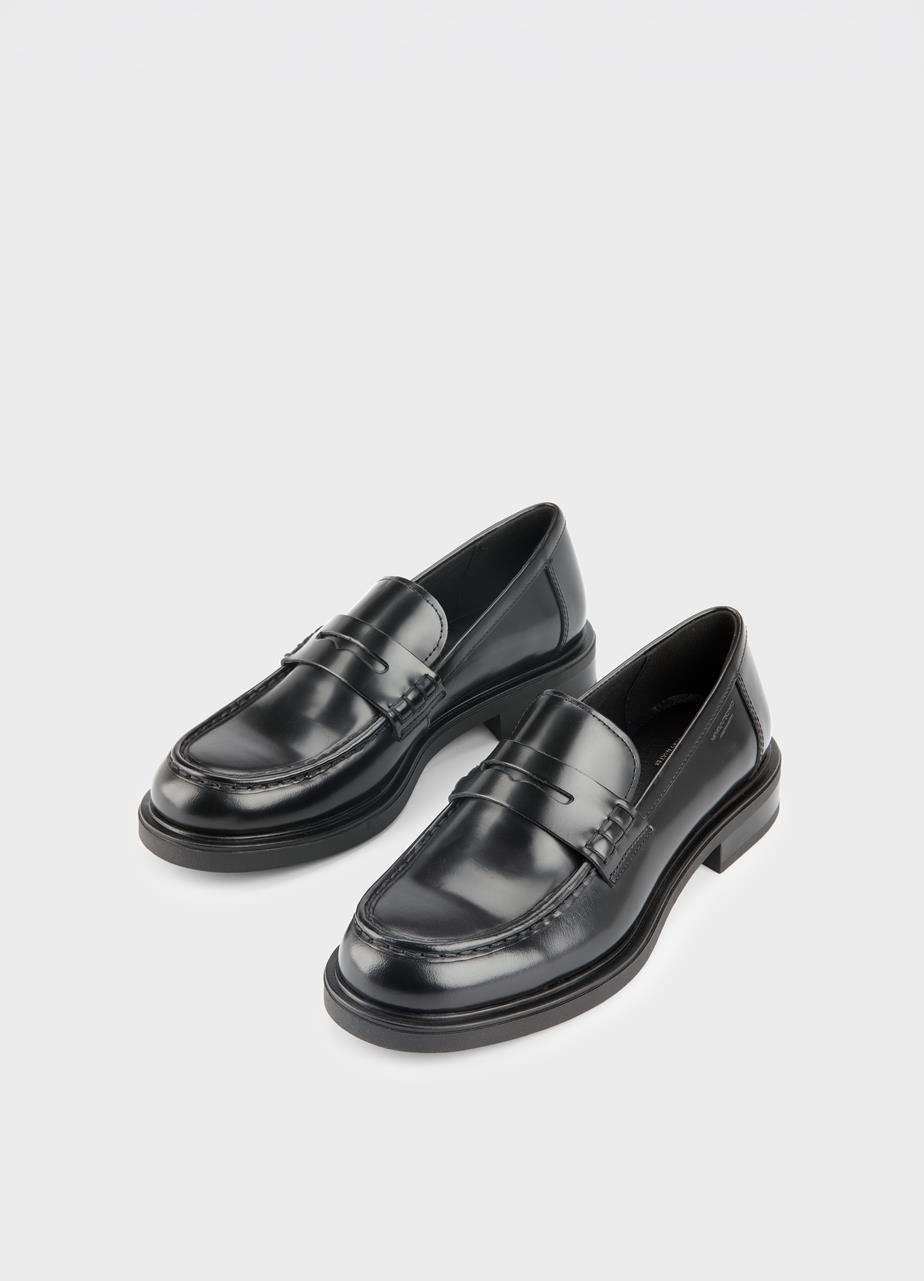 Freya loafers Čierna, Leštená Koža