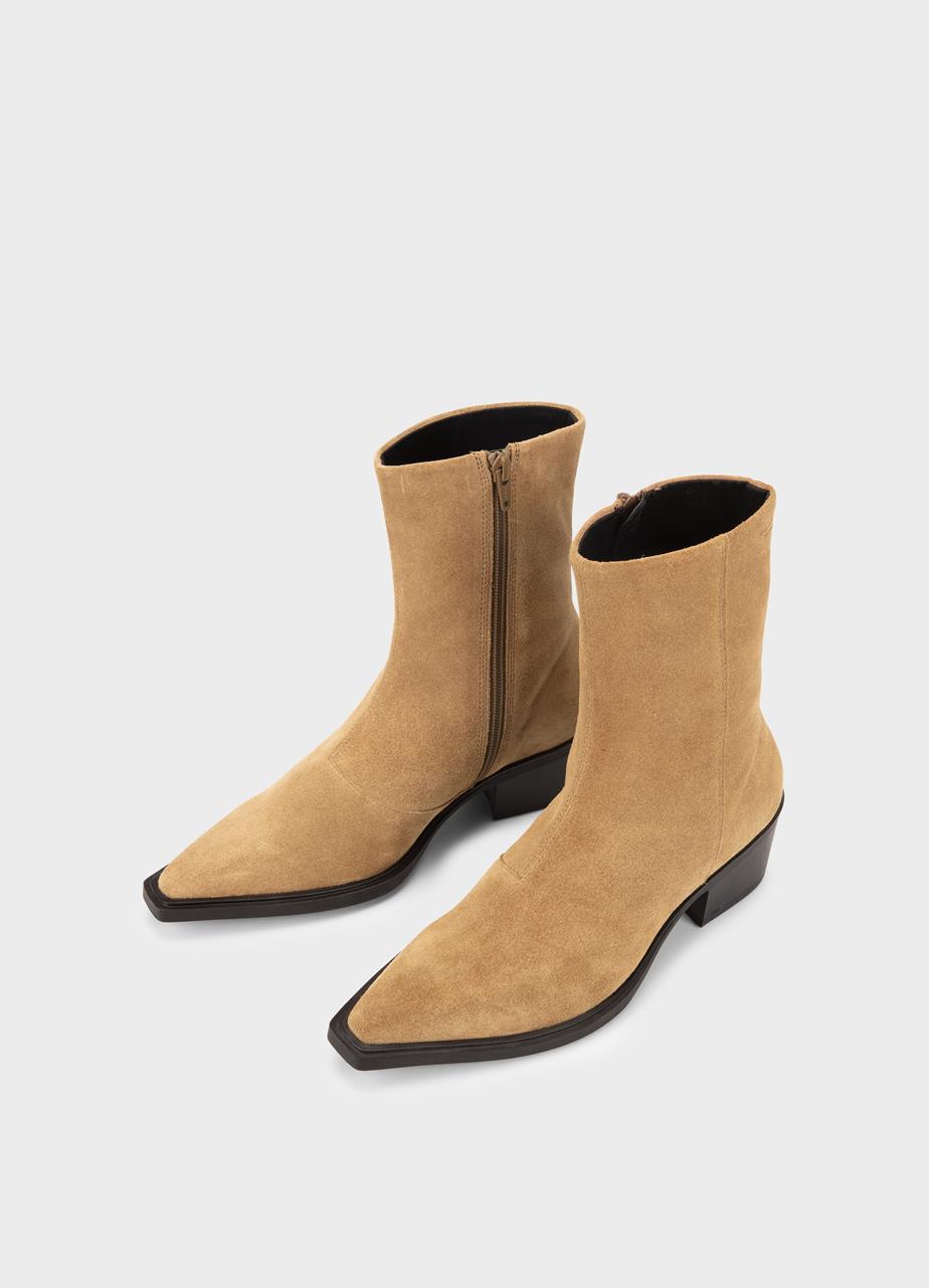Kelsey ankle boots Beige, Suede