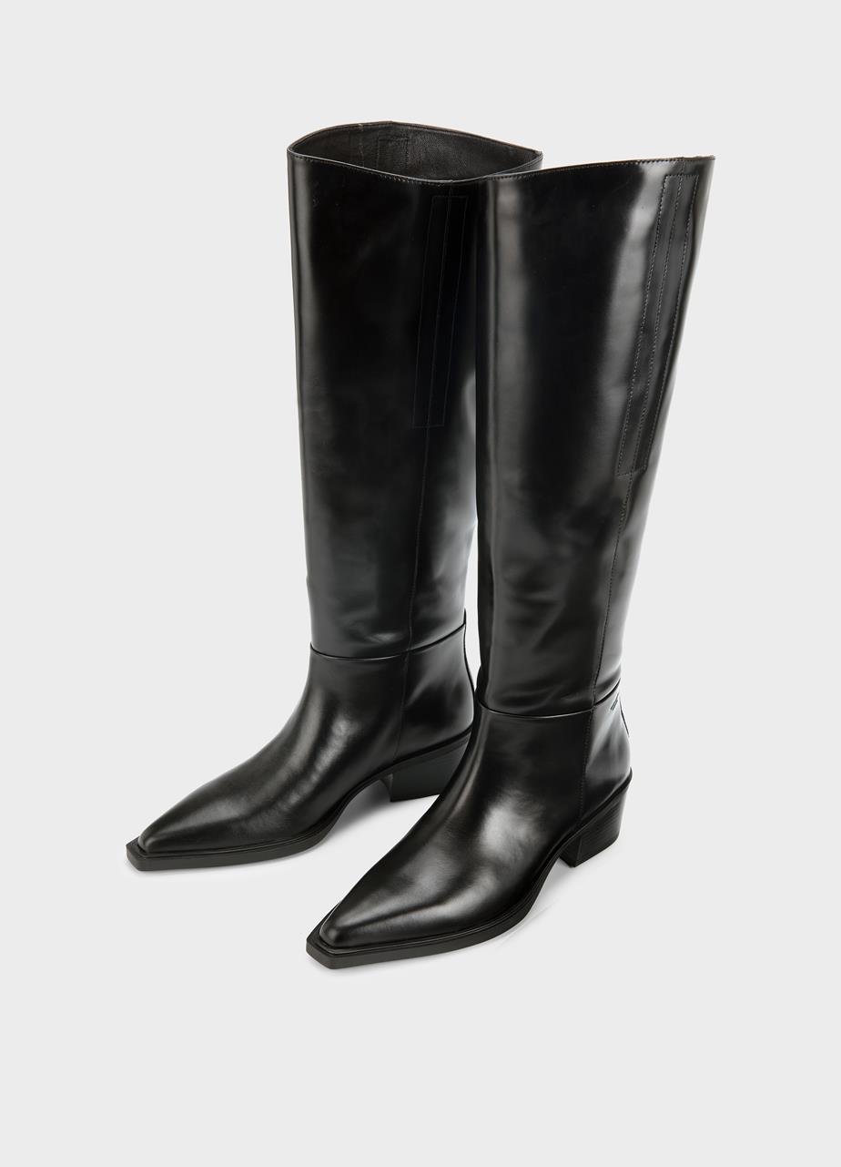 Kelsey tall boots Black, Leather