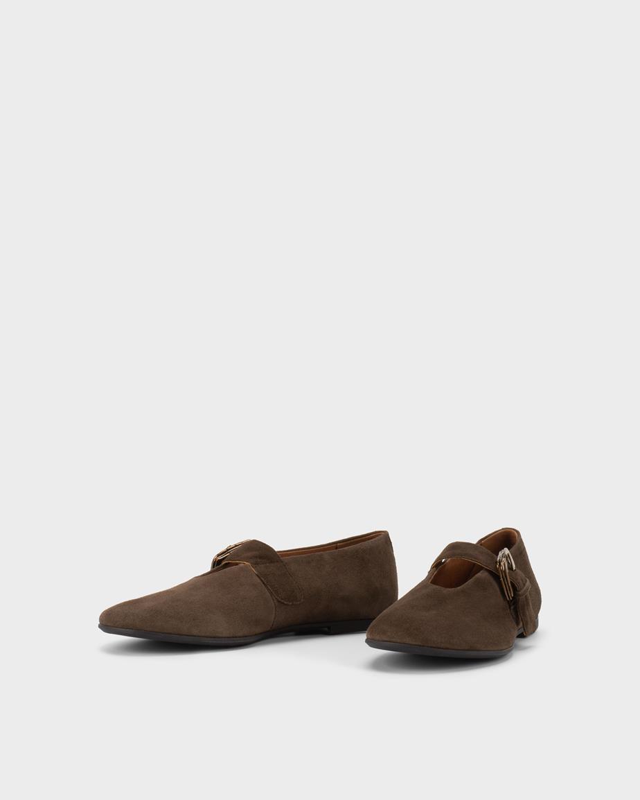 Aleya ballerinas Braunes, Veloursleder