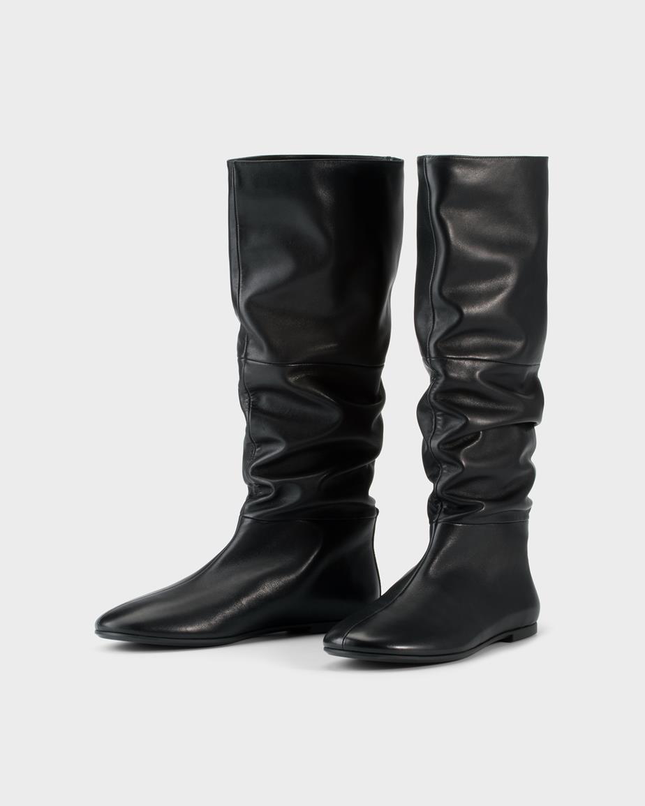 Aleya tall boots Black, Leather