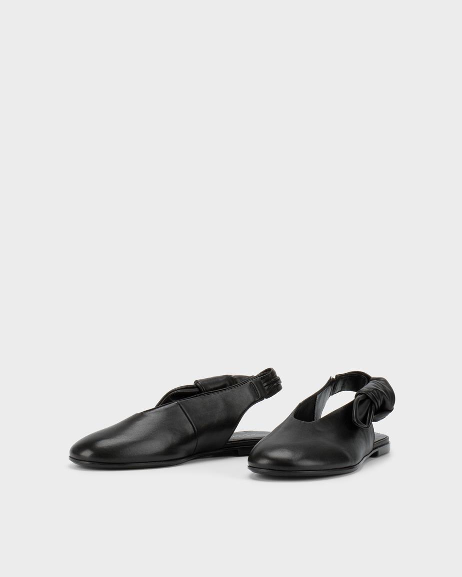 Aleya ballerina's Zwart, Leer