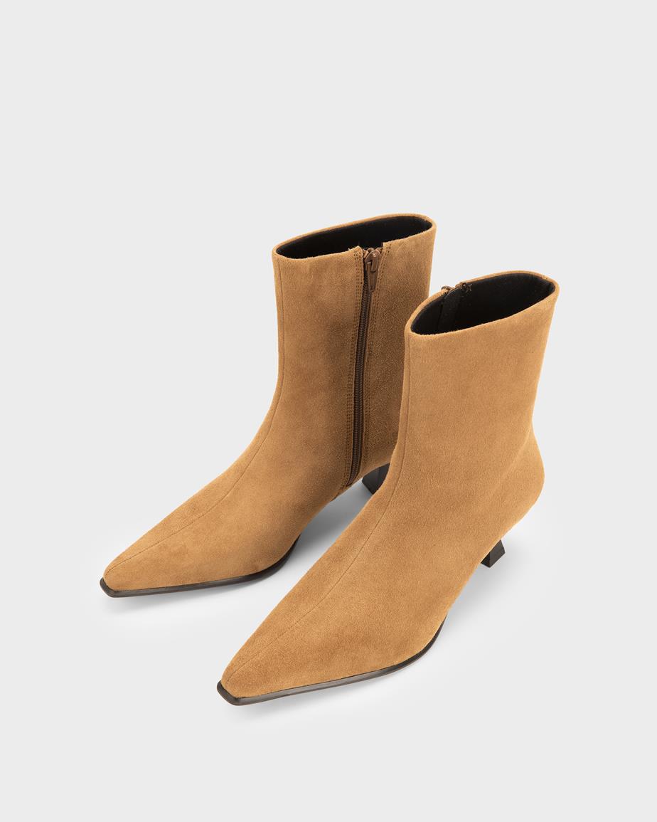 Elly bottes Beige, Daim