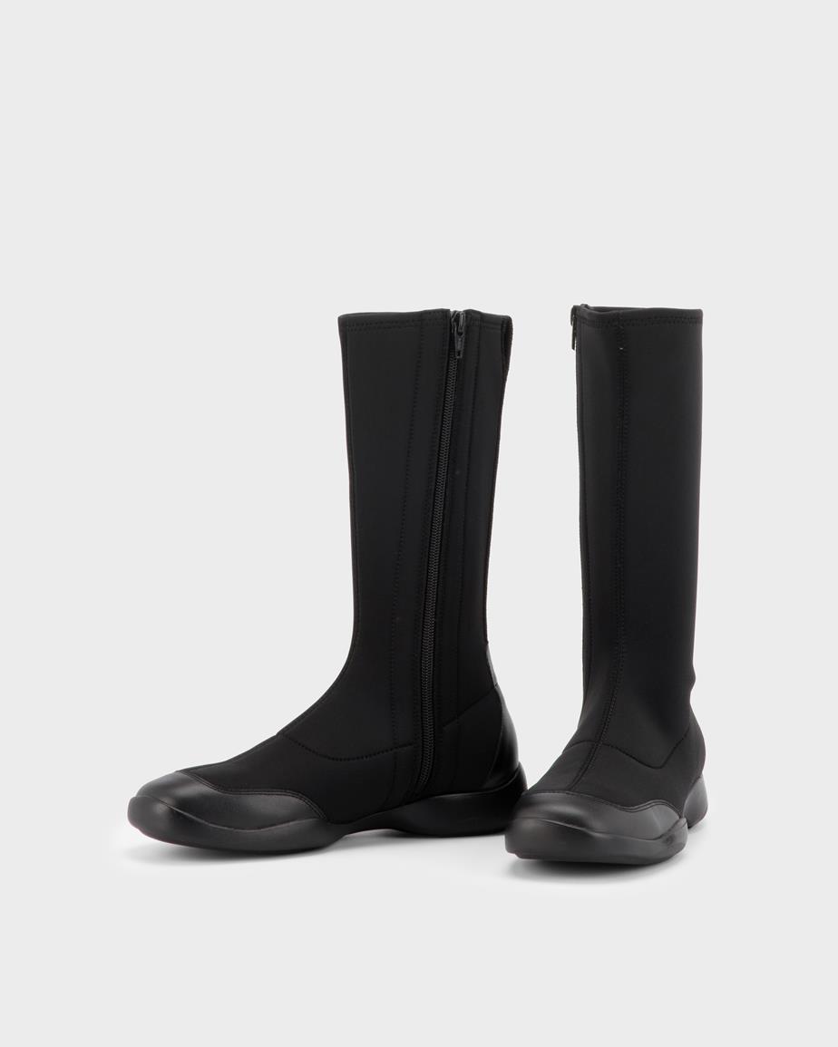 Sky stiefel Schwarzes, Textielie/Leder