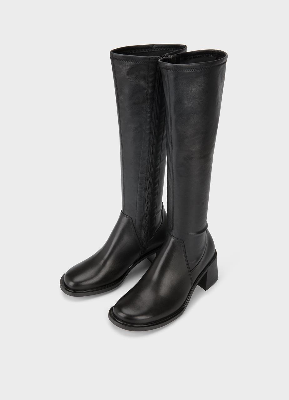 Vega stiefel Schwarzes, Leder/Kombination