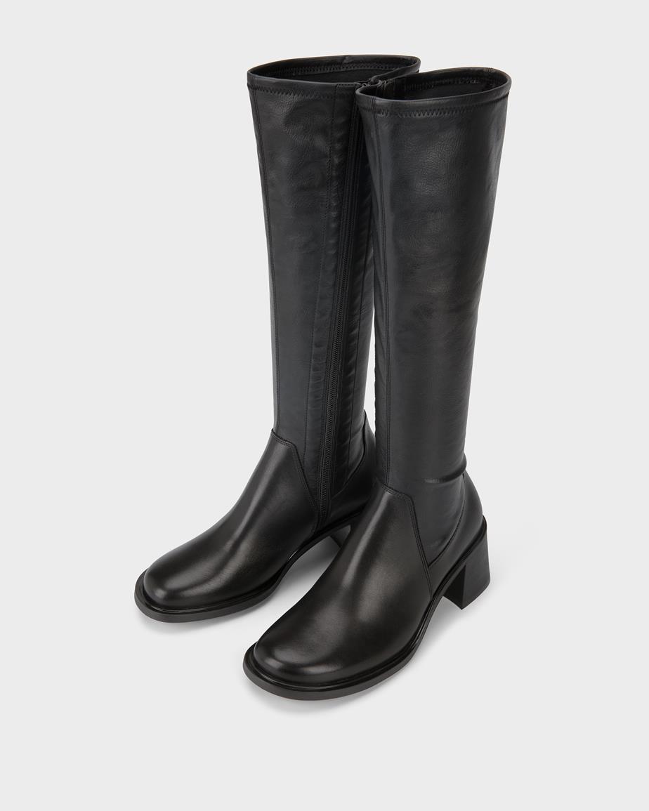 Vega boots Black, Leather/Comb