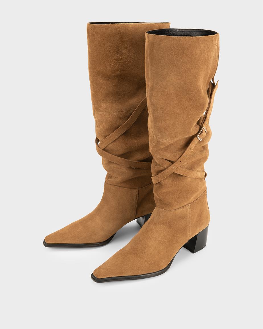 Giselle stövlar Beige, Mocka