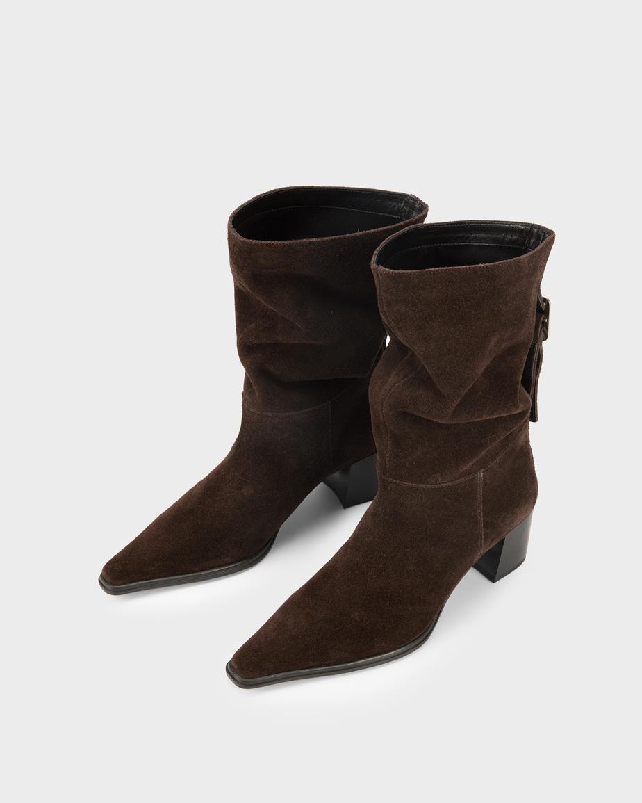 Giselle boots Mörkbrun, Mocka