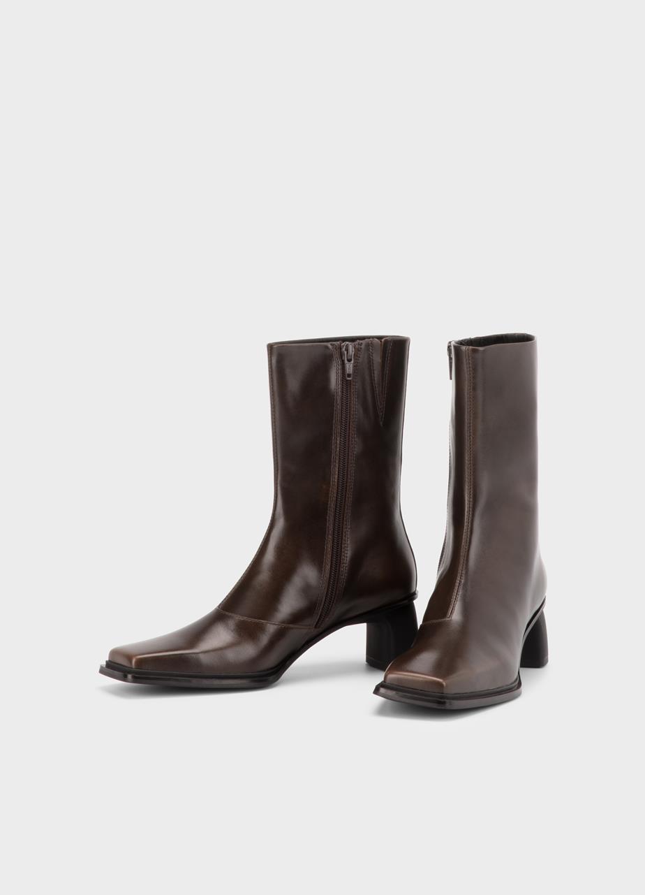 Elvına ankle boots Brown, Brush-Off Leather