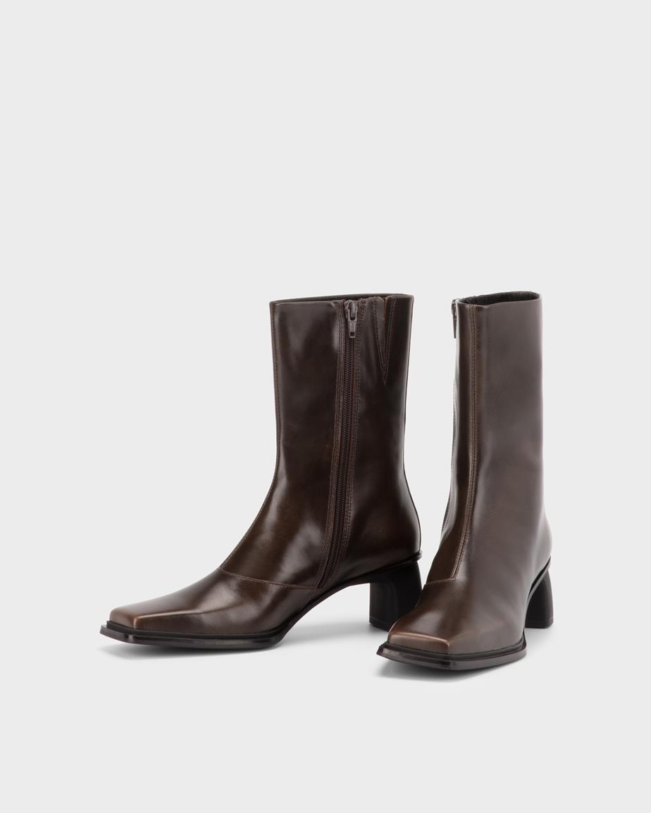 Elvina ankle boots Brown, Brush-Off Leather