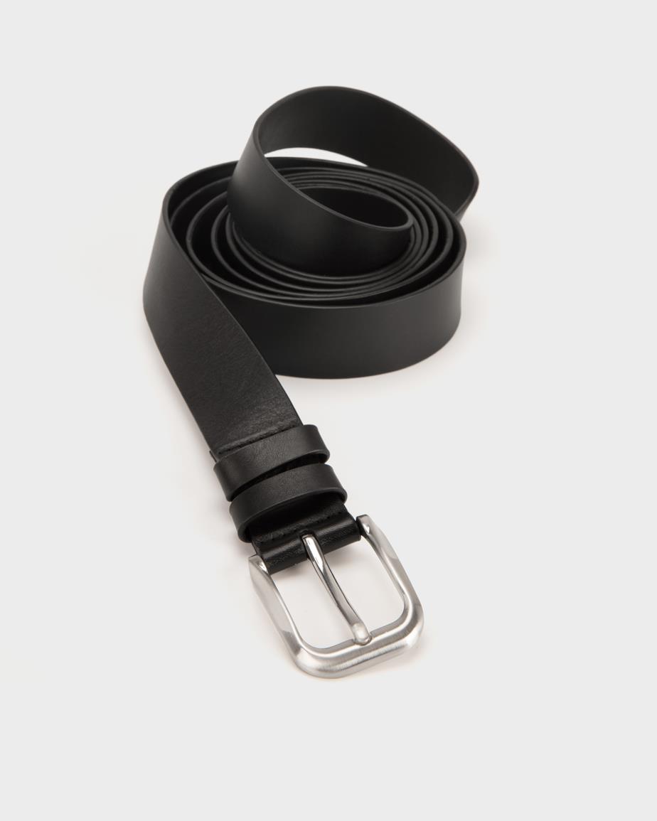 Double wrap belt Svart, Skinn