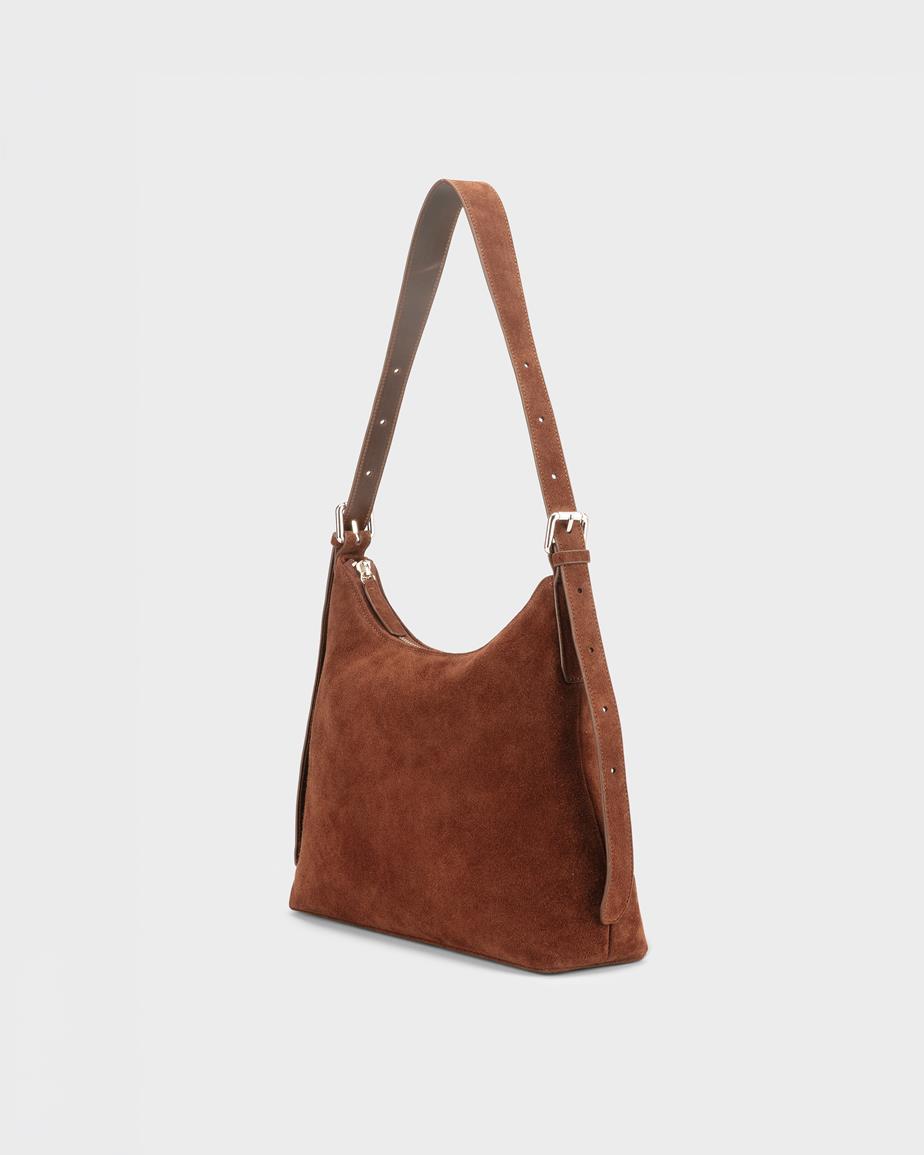 Bari bag Brown, Suede