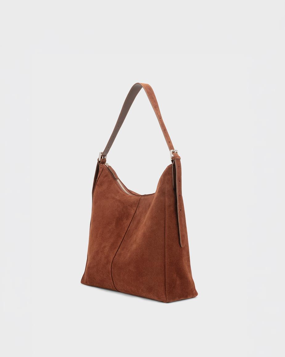 Hilo bag Brown, Suede