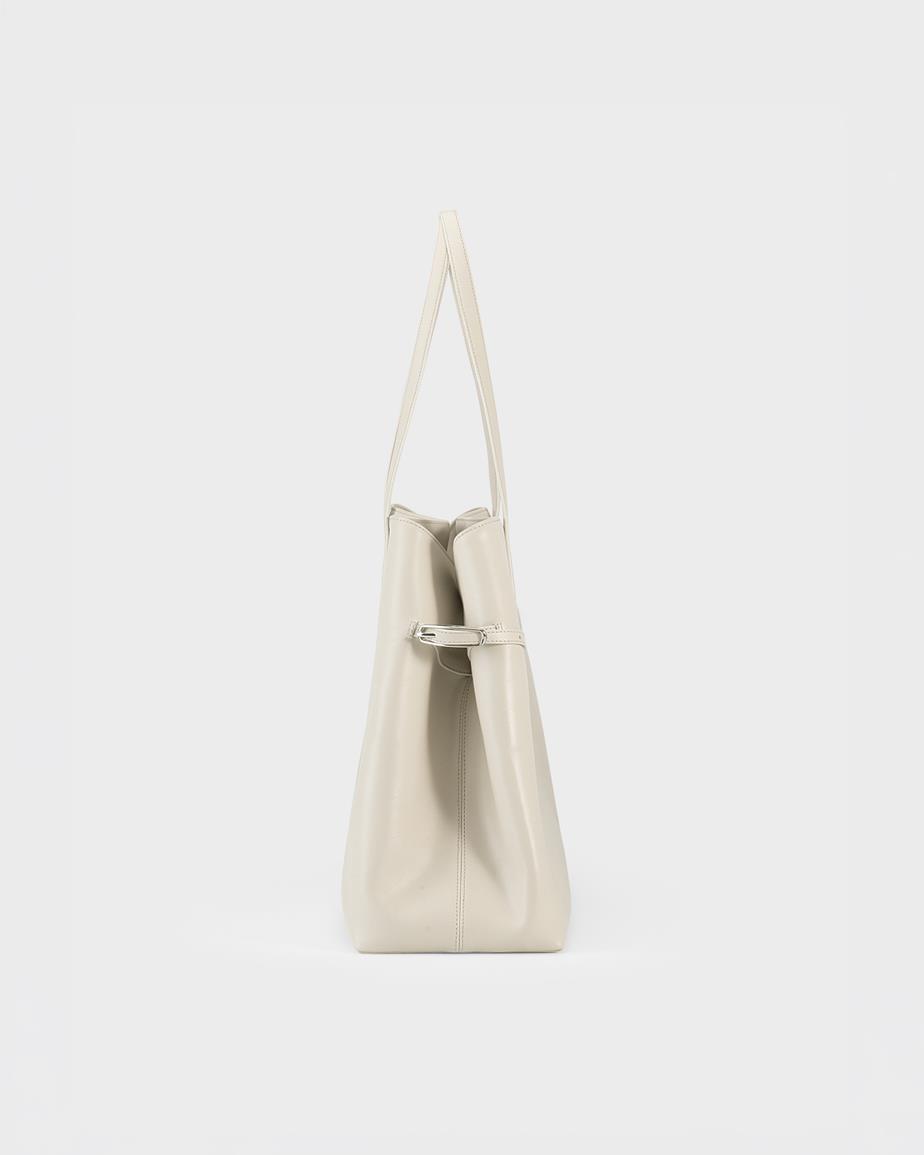 Cannes bag Beige, Leather