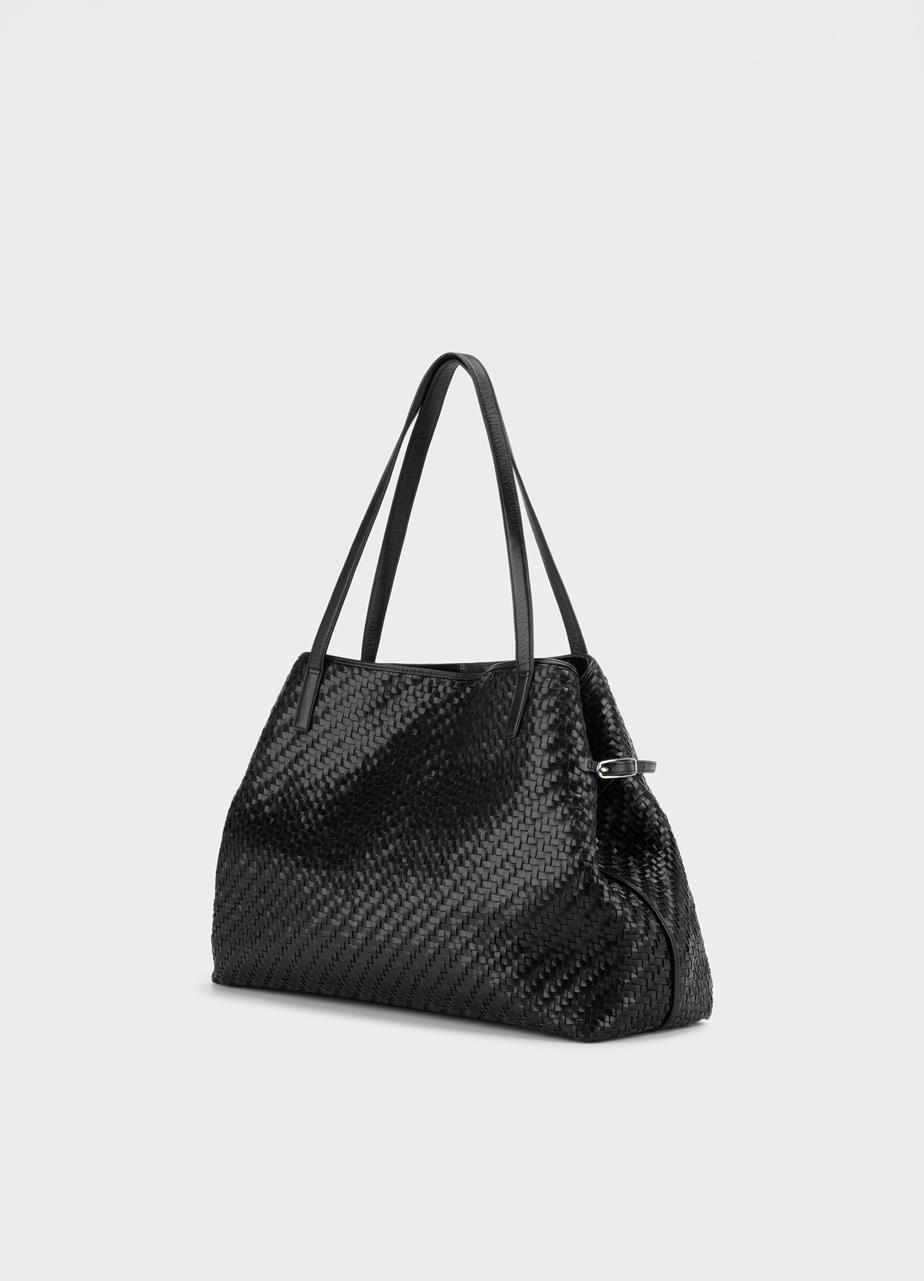 Cannes tas Zwart, Gevlochten