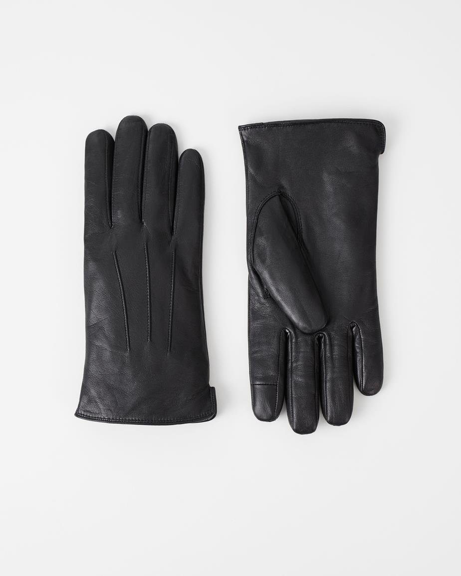 Classic glove m Black, Leather