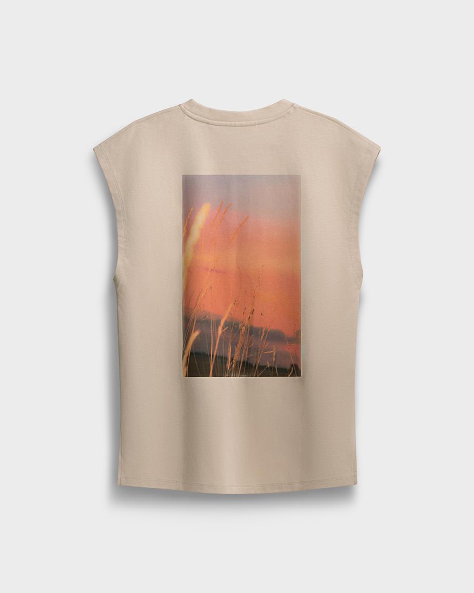 Boxy tank top x neven allgeier Beiges, Textil