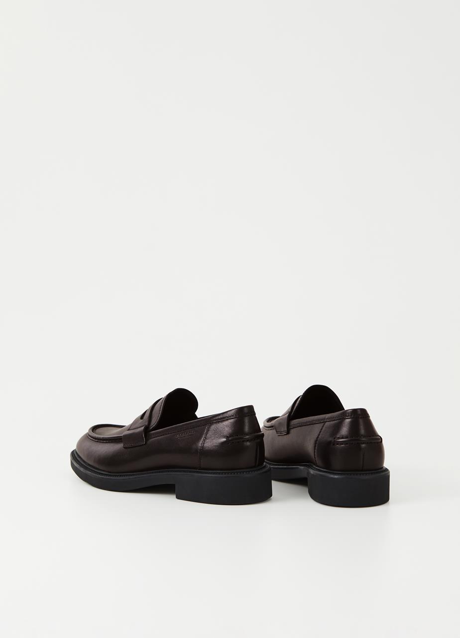 Alex w loafers Brown polished leather