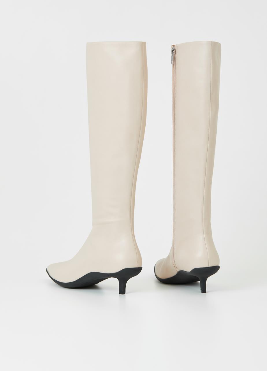 Lydia tall boots Off White leather