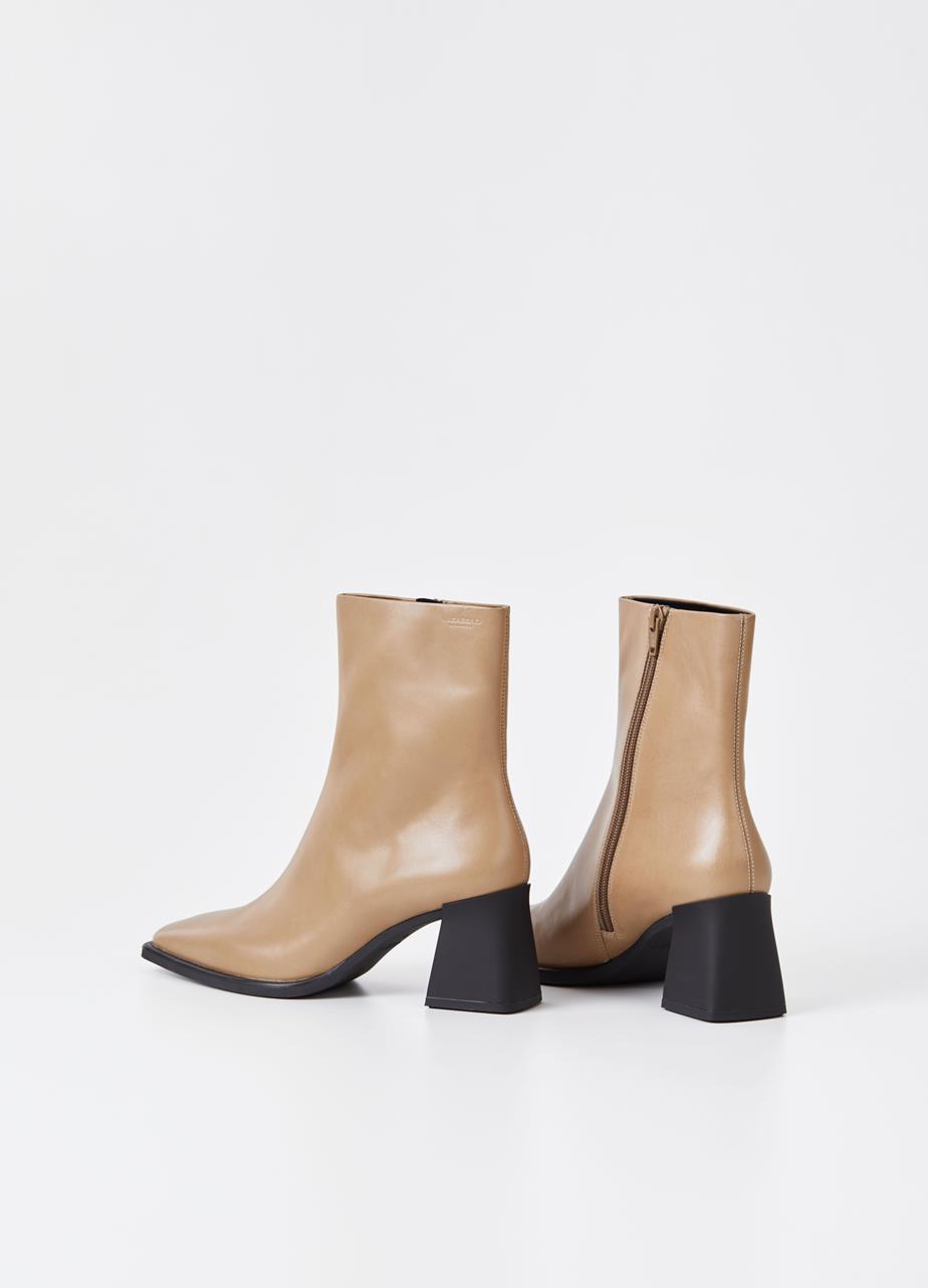 Hedda stiefeletten Beiges leder