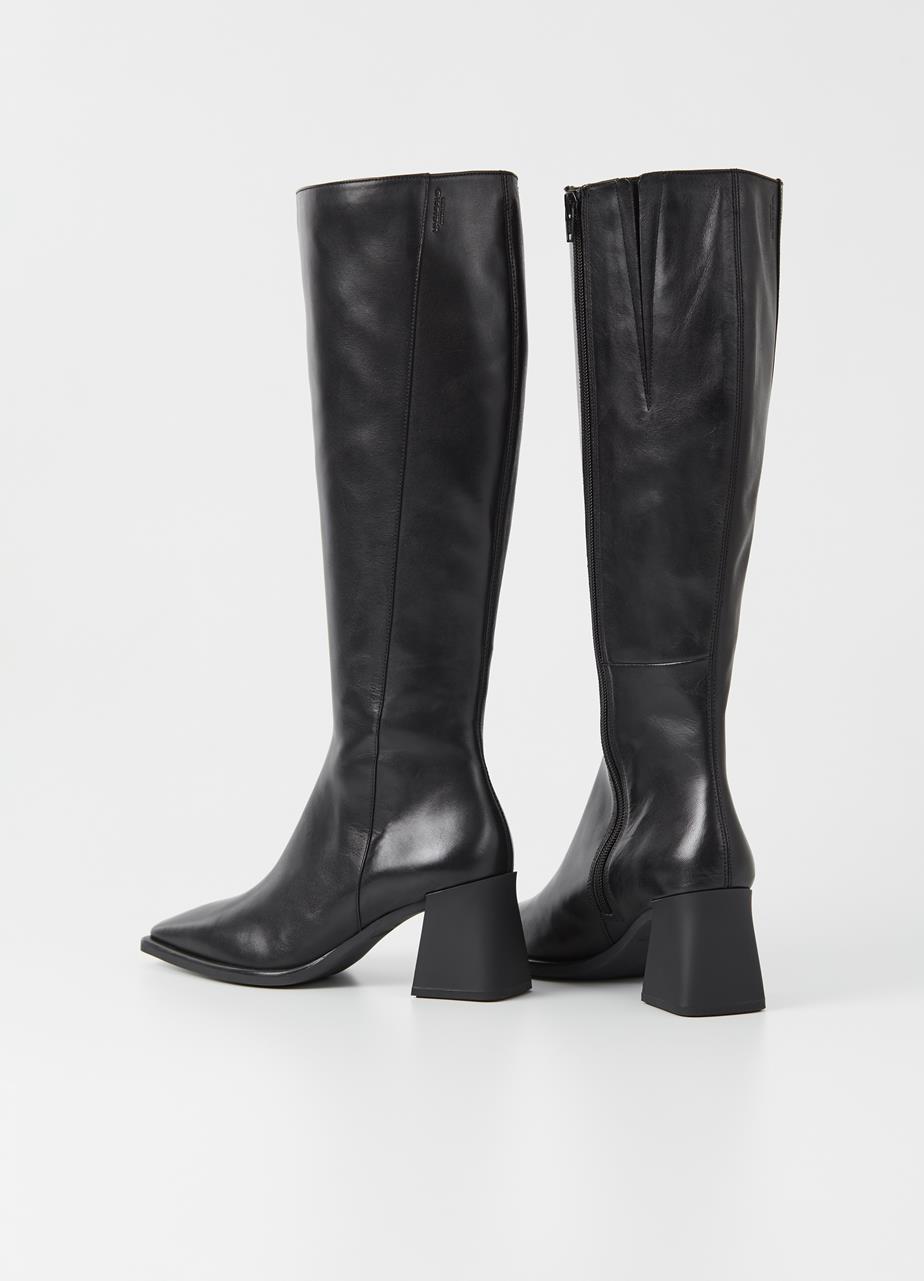 Hedda botas altas Negro cuero