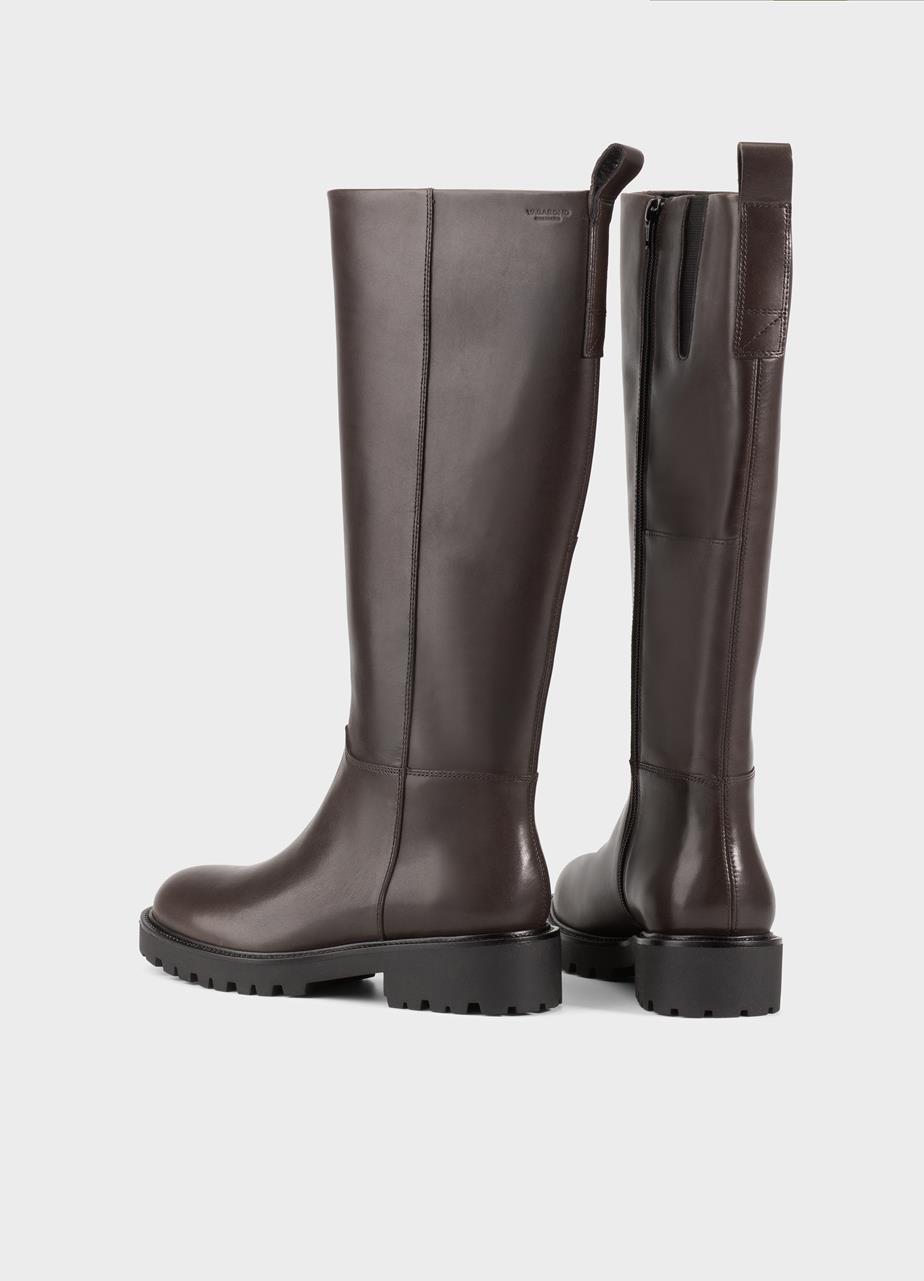 Kenova tall boots Dark Brown leather