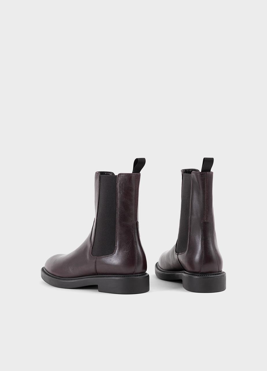 Alex w bottes Marron Foncé cuir