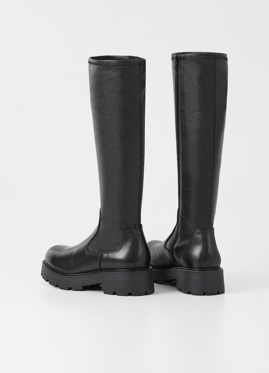 Cosmo 2.0 tall boots Black leather/comb