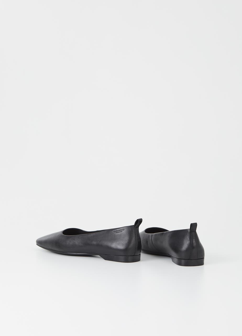 Delia zapatos Negro cuero