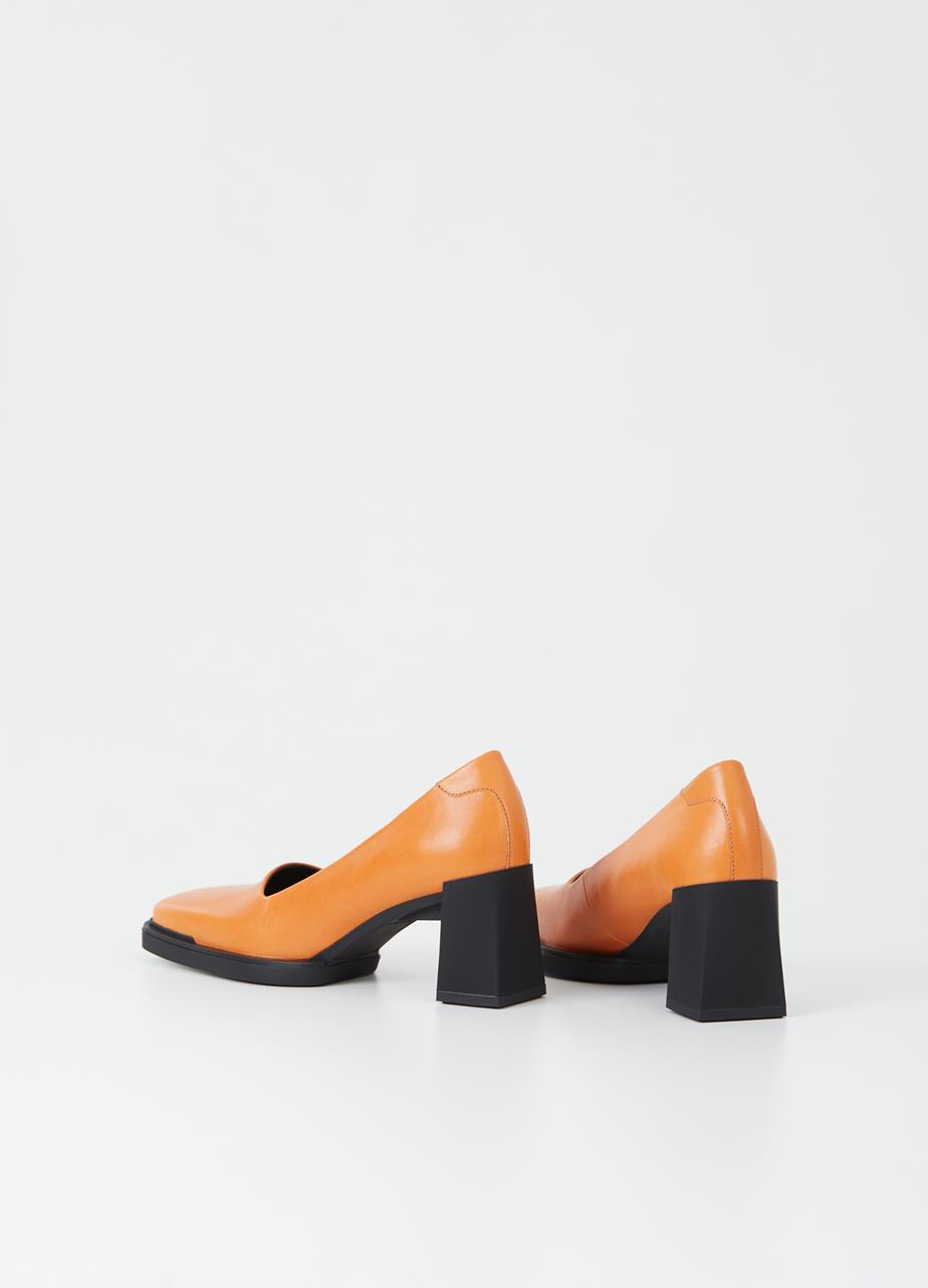 Edwina pumps Orange läder