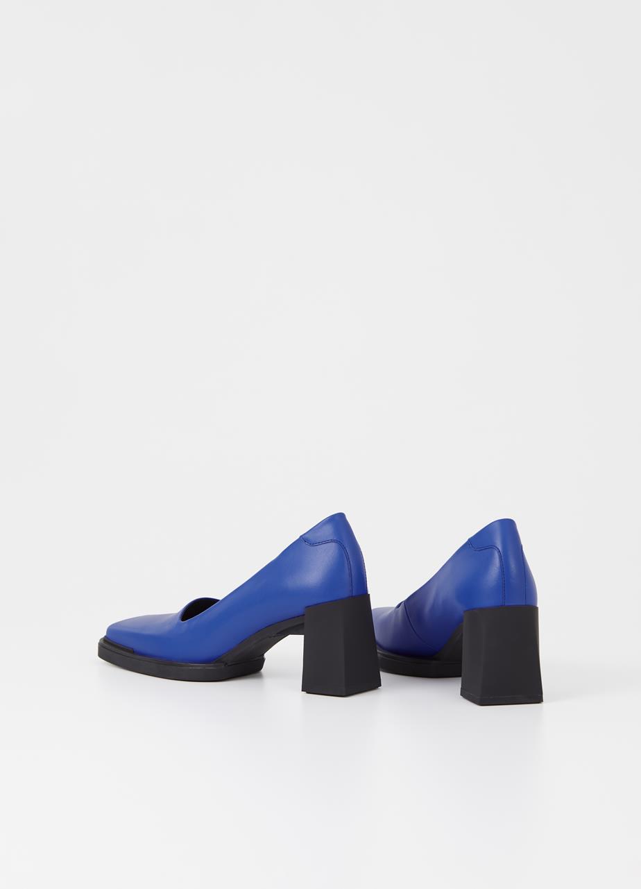 Edwina sapatos de salto alto Azul couro
