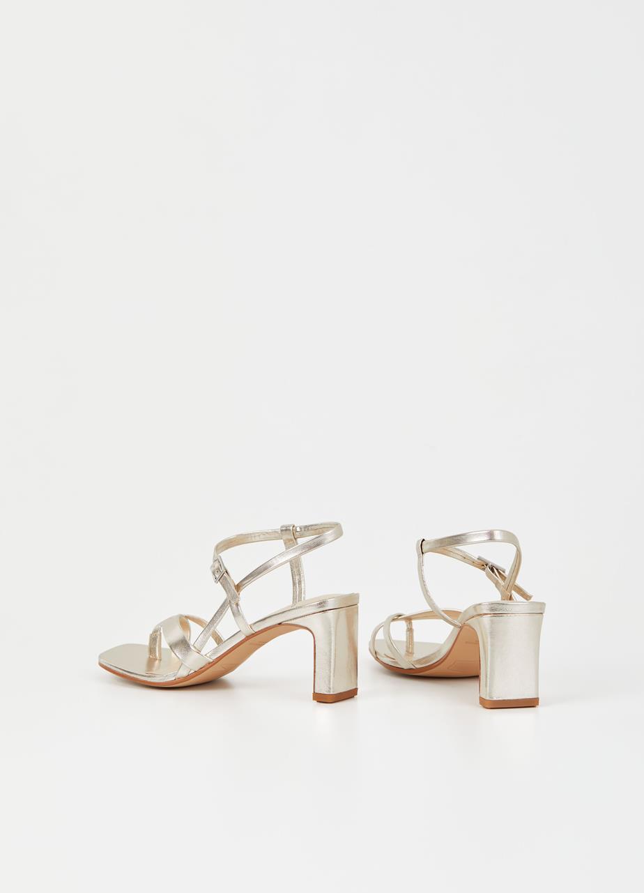 Luisa sandaler Guld metallisk læder