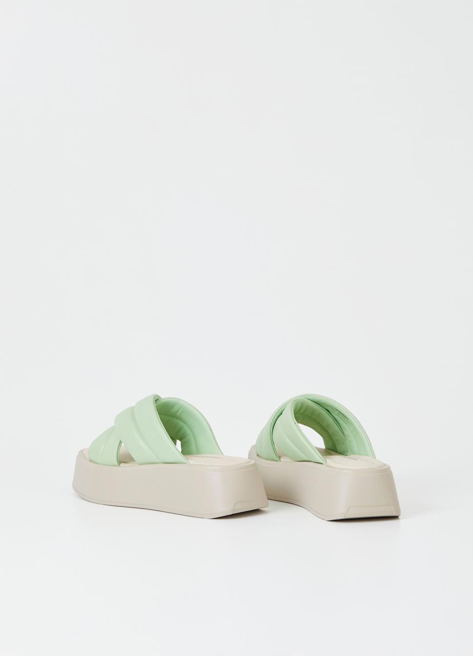 Courtney sandals Green leather