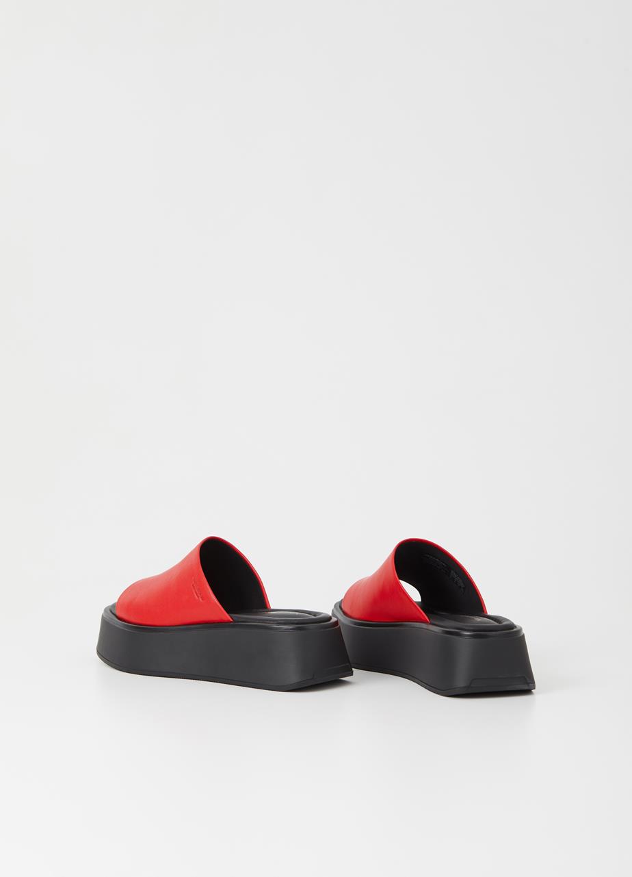 Courtney sandaler Röd läder